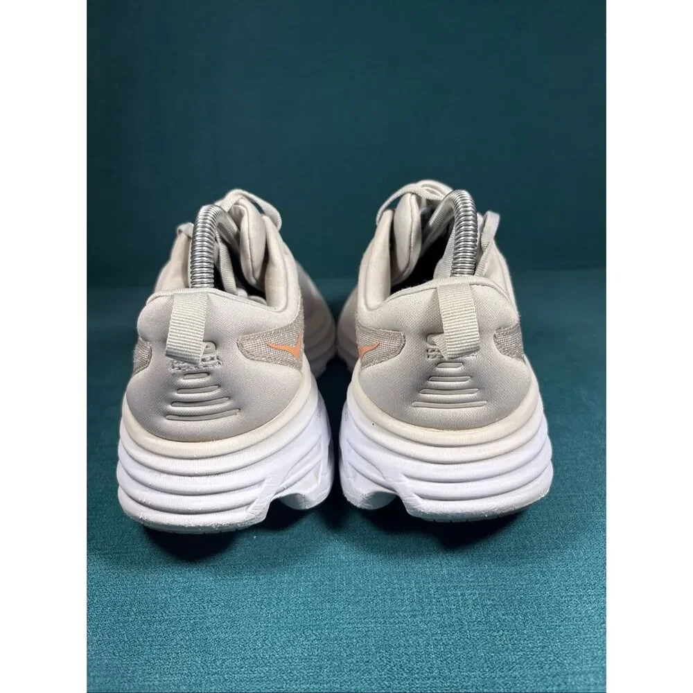 Hoka One One Bondi 8 Women's Size 9.5B Running Shoes - Harbor Mist / Peach